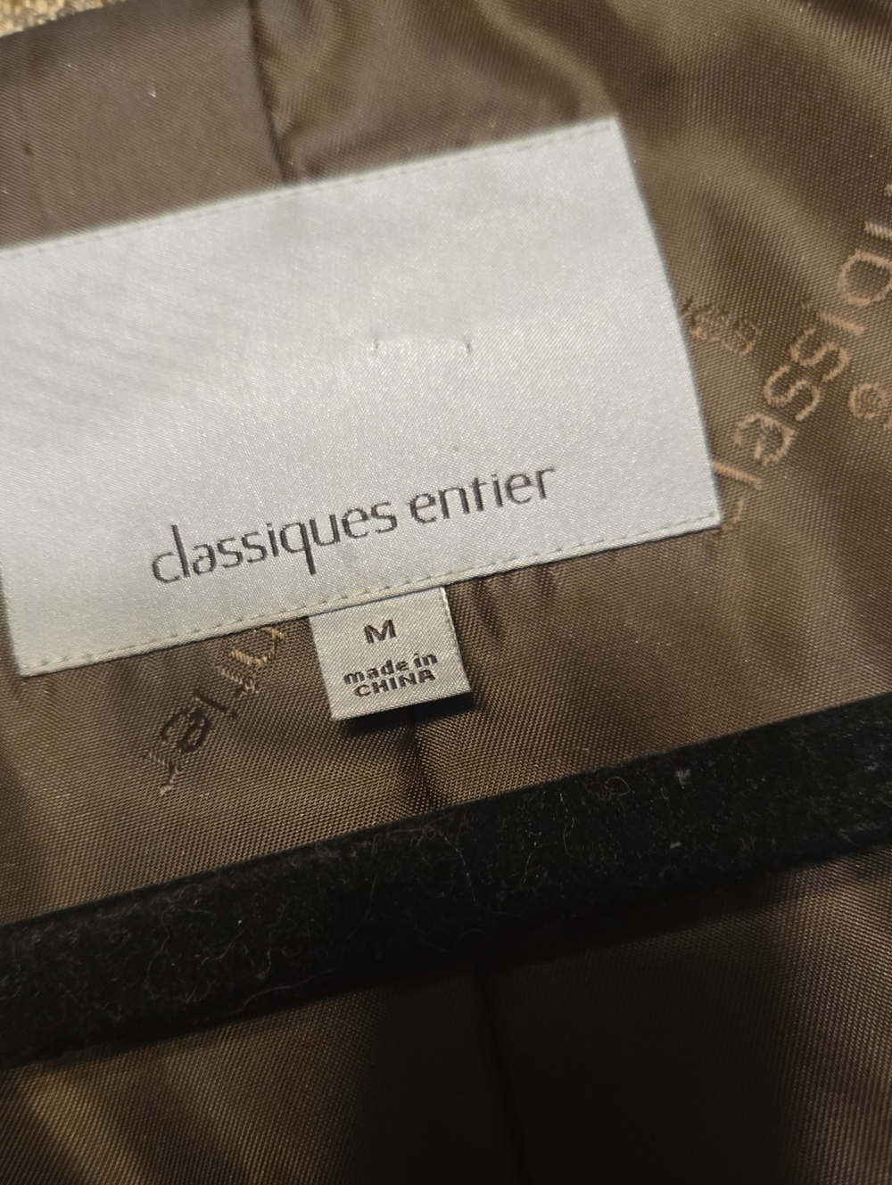 Classiques Entier Brown Tweed Ruffle-Front Blazer - Picture 2 of 5